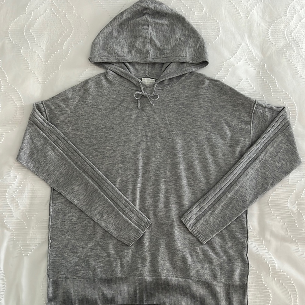 Caslon, grey, thin, pull over, hoodie, lightweight sweater